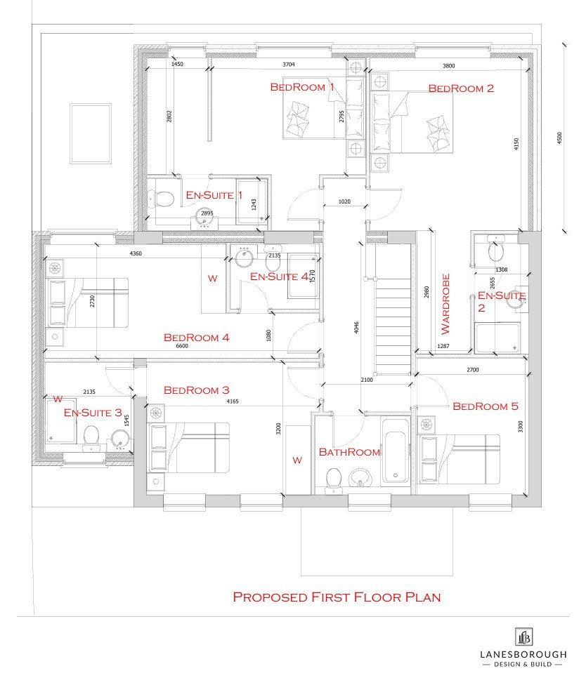 8 Chiltern Road — Proposed first floor plan