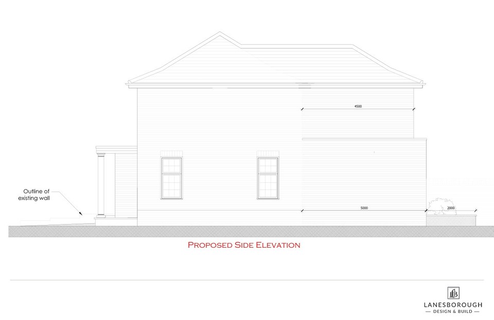 8 Chiltern Road — Proposed side elevation